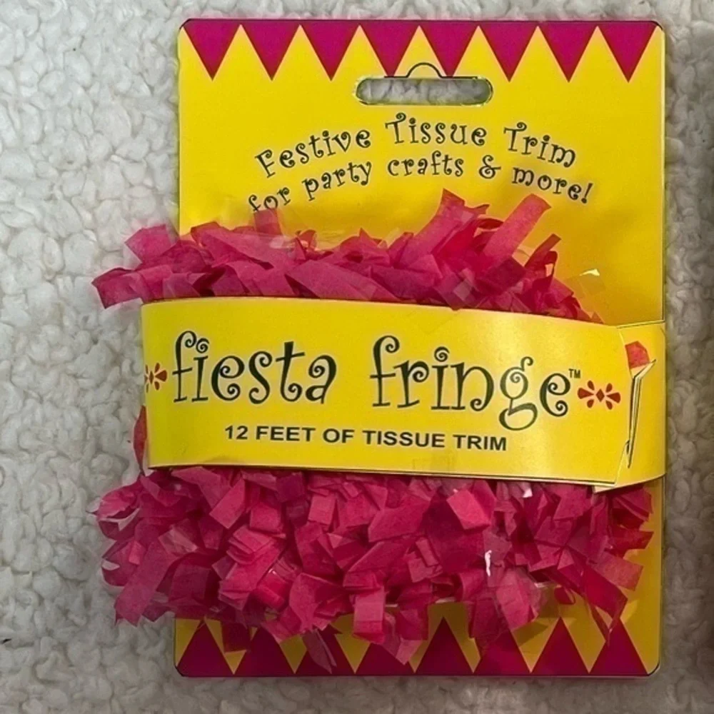 Party Partners Pink & Blue Fiesta Fringe Trim